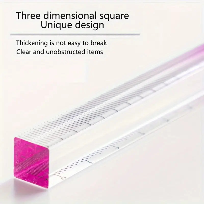 Set Of Colourful Acrylic Rulers 30cm (1 Pc) - Home Improvement