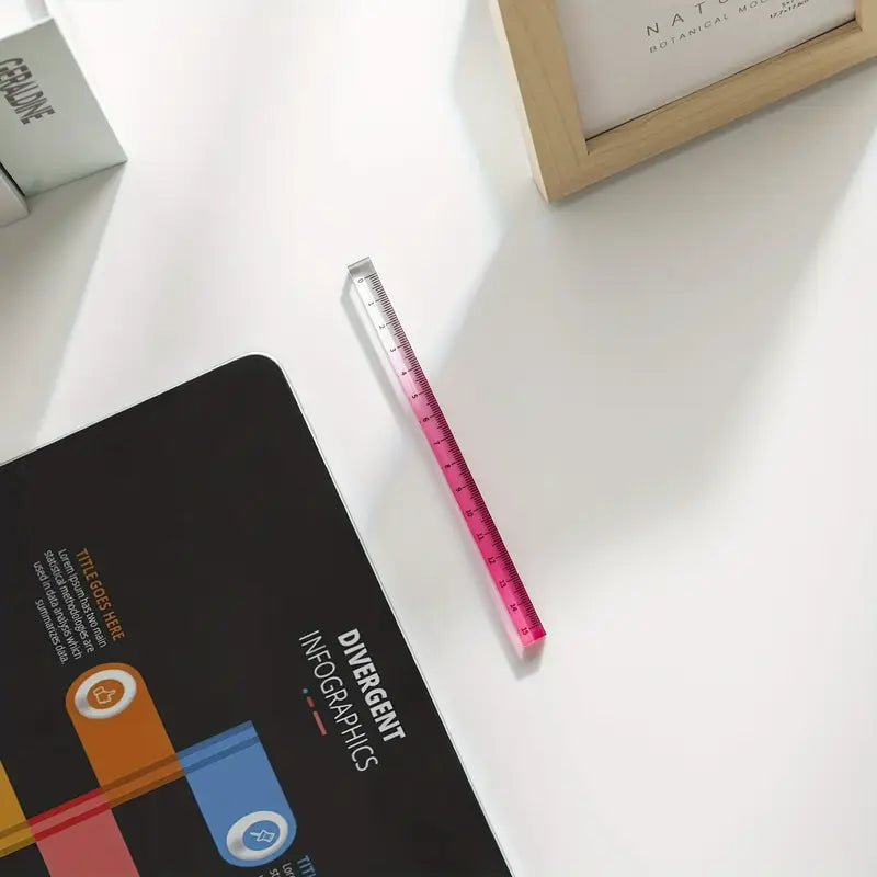 Set Of Colourful Acrylic Rulers 30cm (1 Pc) - Home Improvement