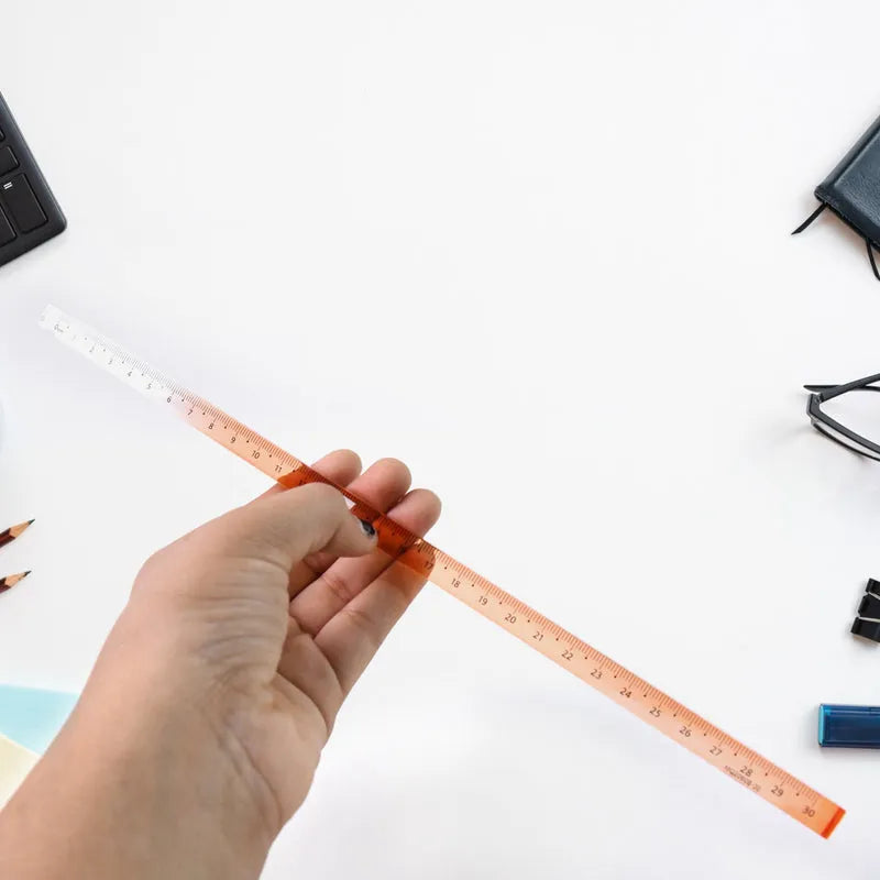 Set Of Colourful Acrylic Rulers 30cm (1 Pc) - Home Improvement