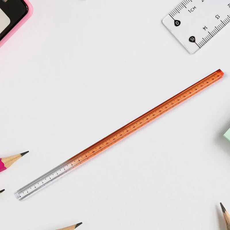 Set Of Colourful Acrylic Rulers 30cm (1 Pc) - Home Improvement