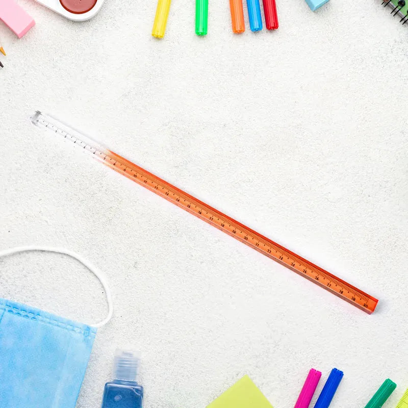 Set Of Colourful Acrylic Rulers 30cm (1 Pc) - Home Improvement