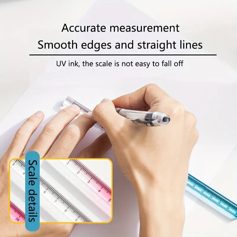 Set Of Colourful Acrylic Rulers 30cm (1 Pc) - Home Improvement