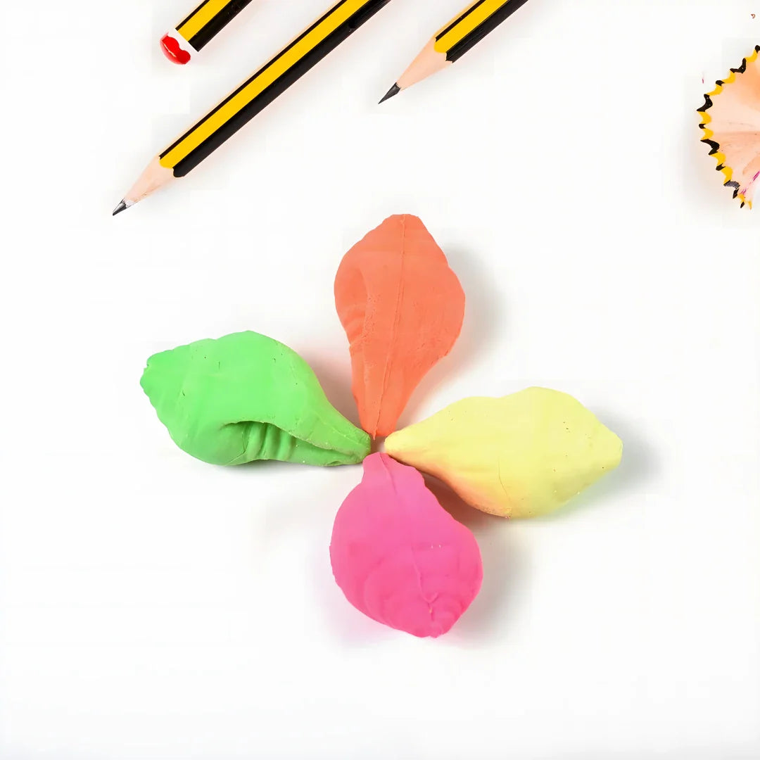 Shankh Shape Eraser Rubber - Office Products