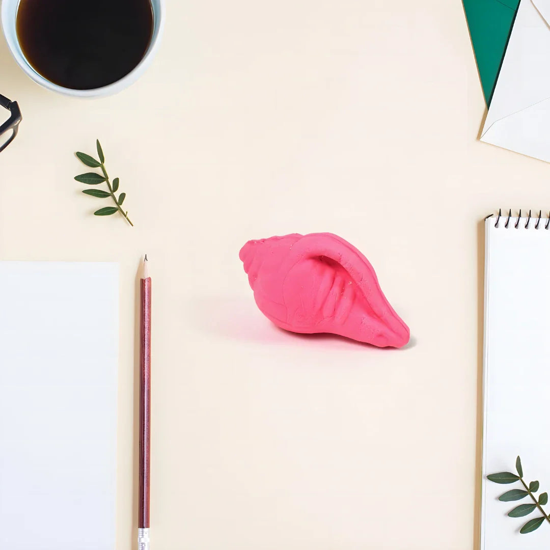Shankh Shape Eraser Rubber - Office Products