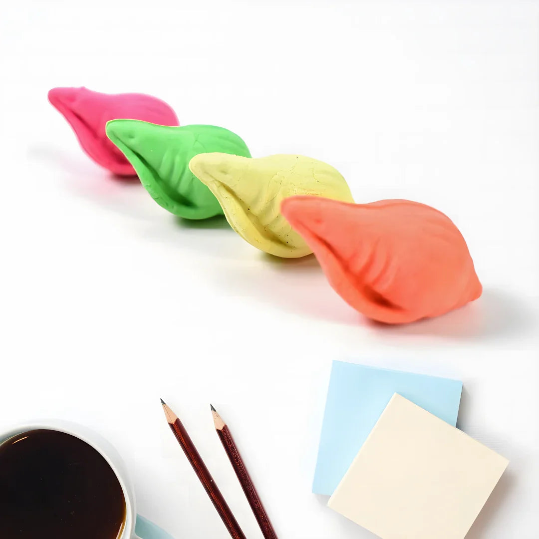 Shankh Shape Eraser Rubber - Office Products