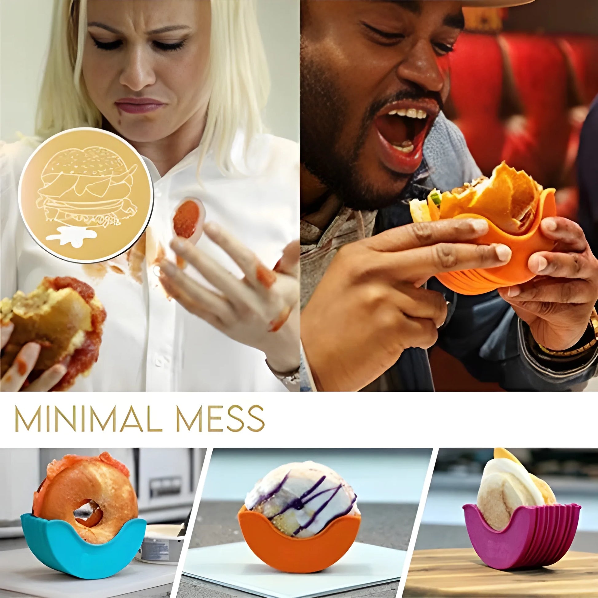 Best silicone burger holder - food container covers | 2025 | fast shipping