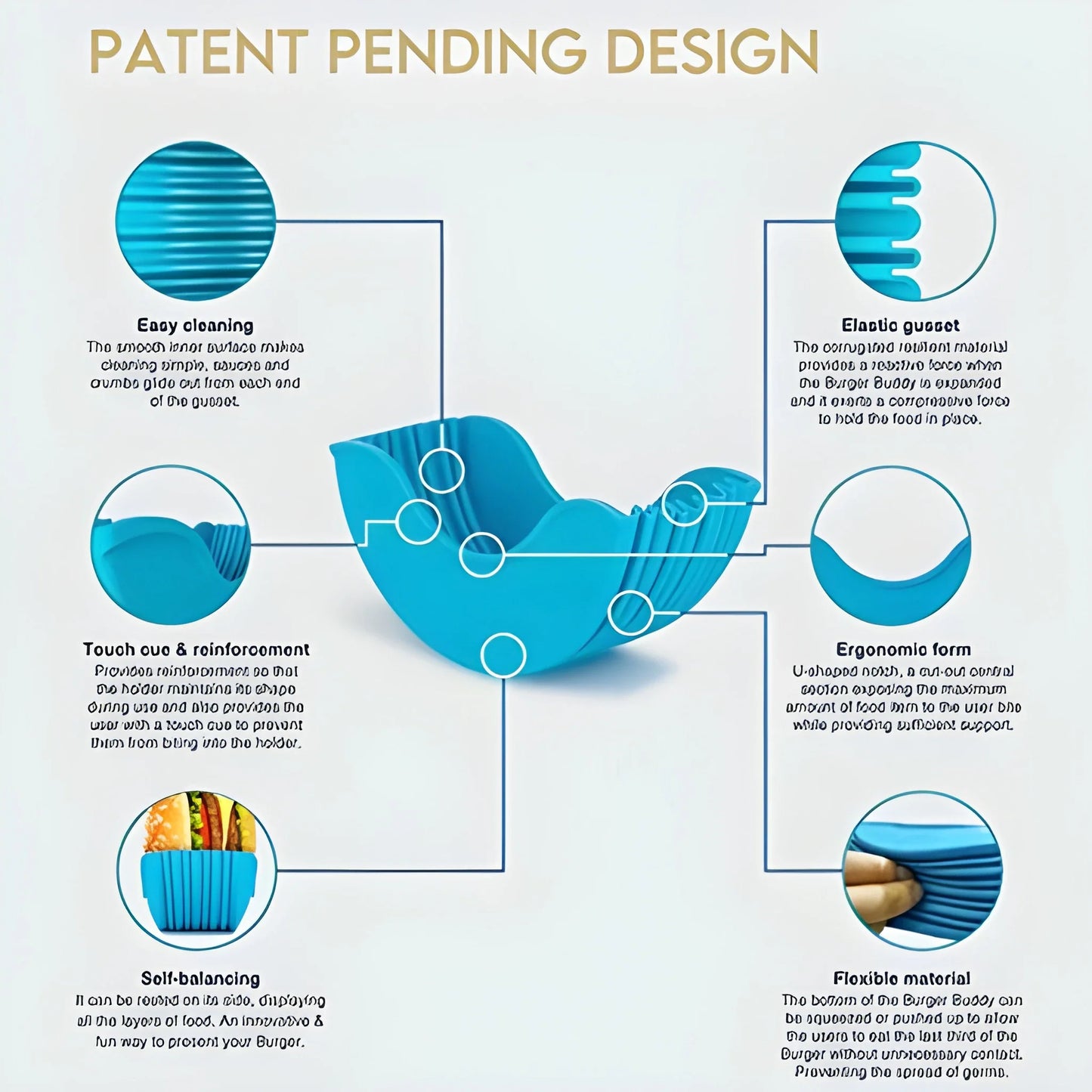 Best silicone burger holder - food container covers | 2025 | fast shipping