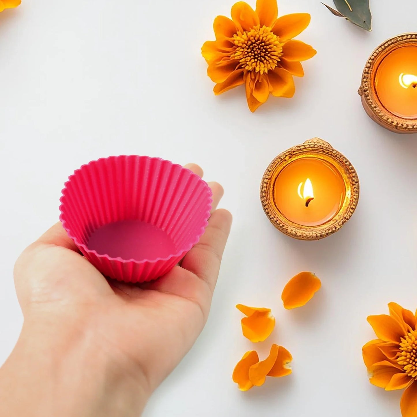 Silicone Cupcake Moulds – Set of 10 - Home & Kitchen