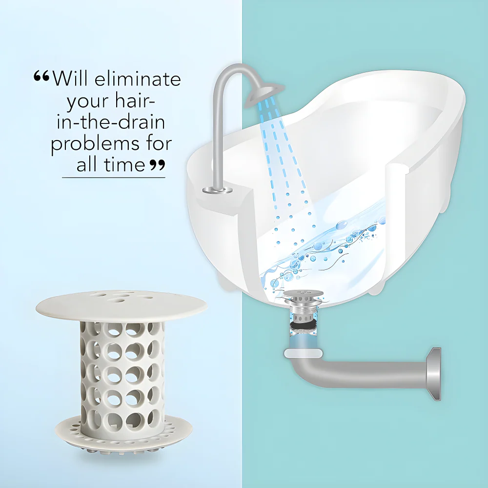 Silicone Drain Hair Catcher - Home Improvement