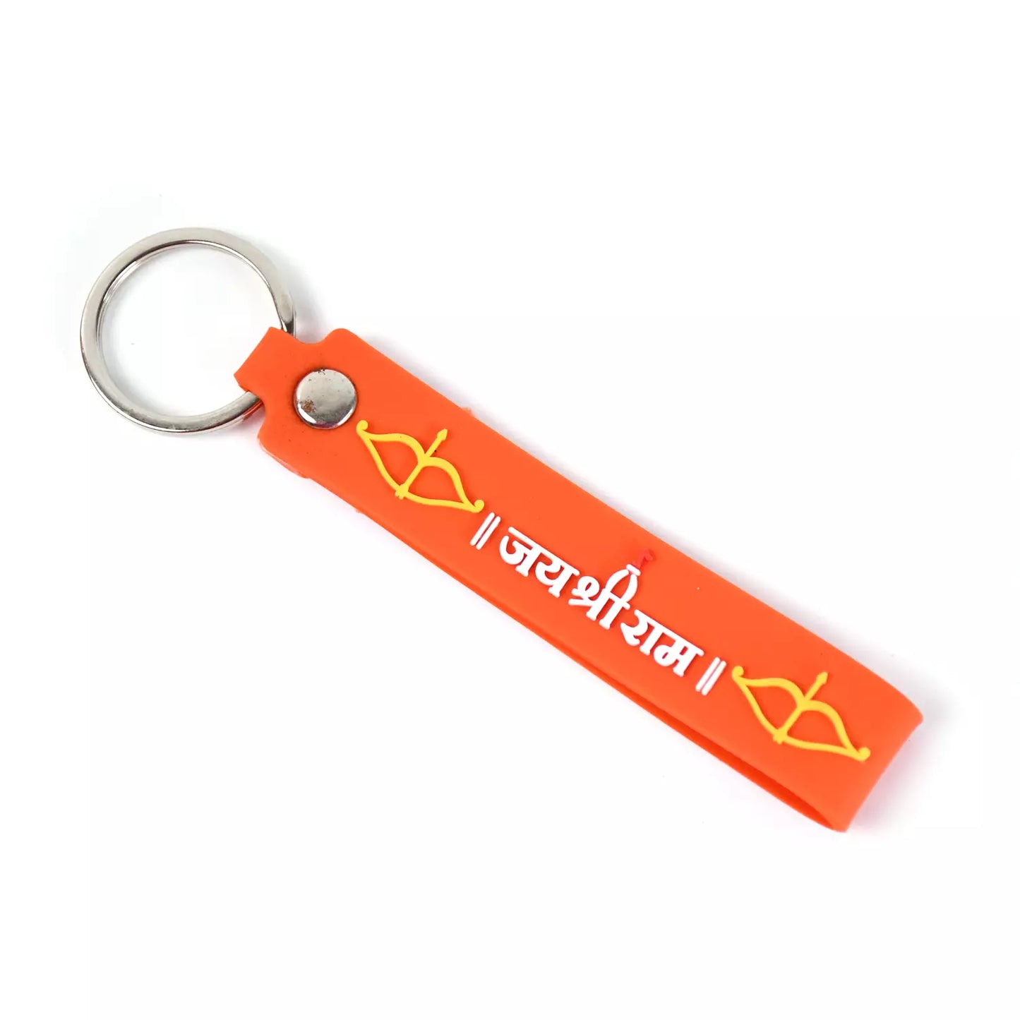 Silicone Jai Shree Ram Keychain - Car & Motorbike