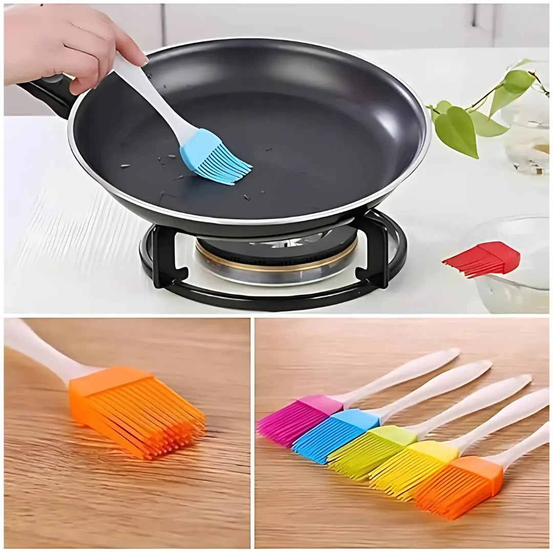 Silicone Kitchen Oil Spatula Brush - Home &