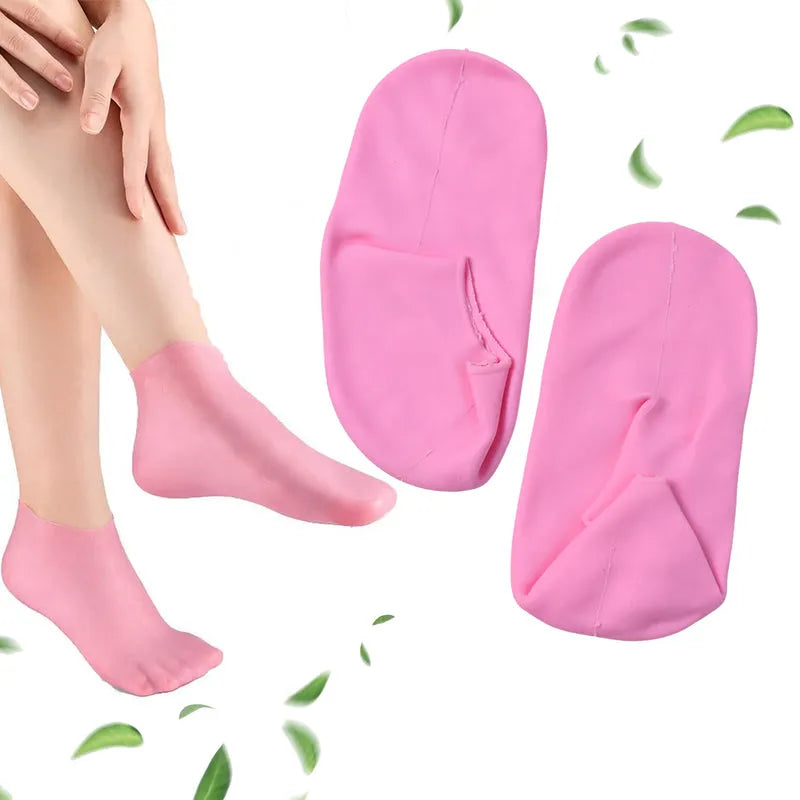Silicone Moisturizing Socks (1 Pair) - Health & Beauty
