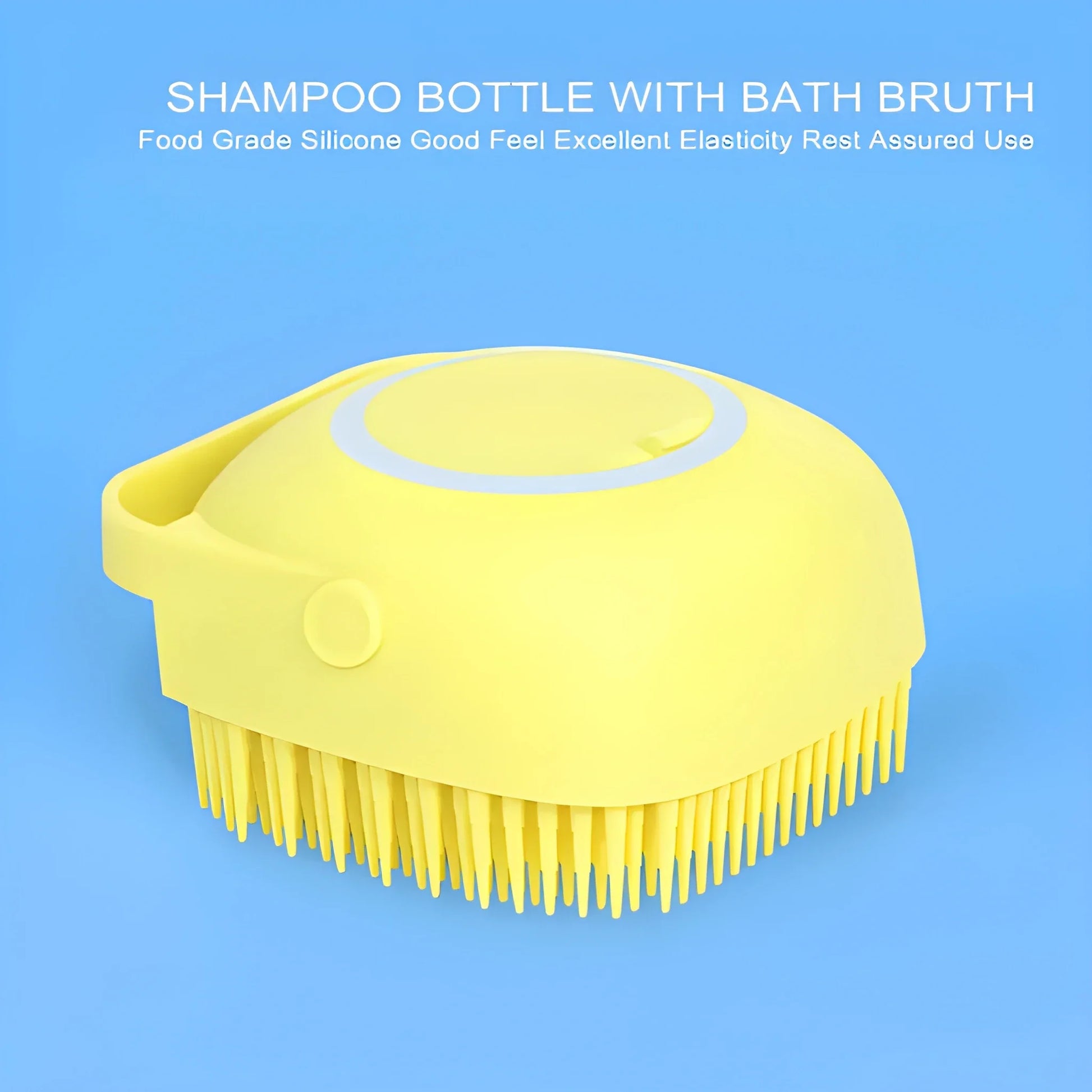 Silicone Soap-Dispensing Bath Brush - Health & Personal Care