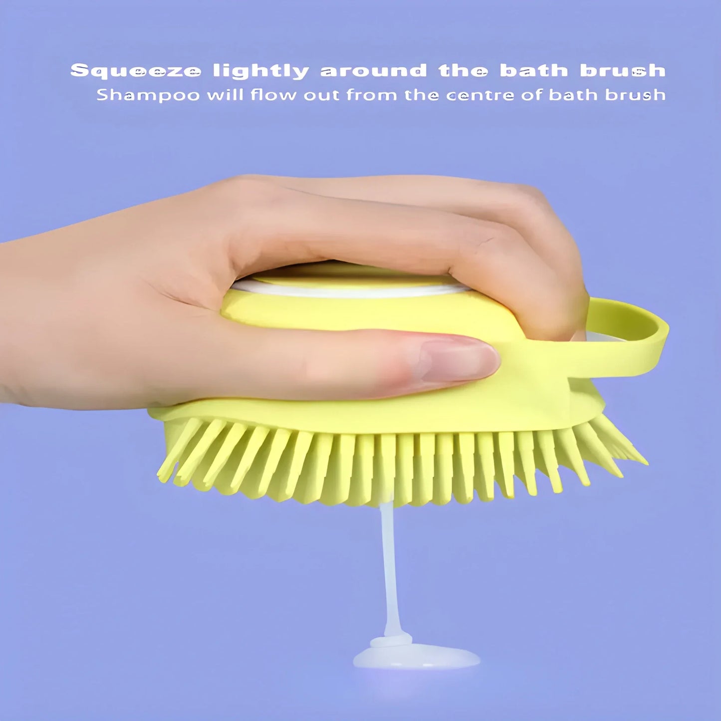 Silicone Soap-Dispensing Bath Brush - Health & Personal Care