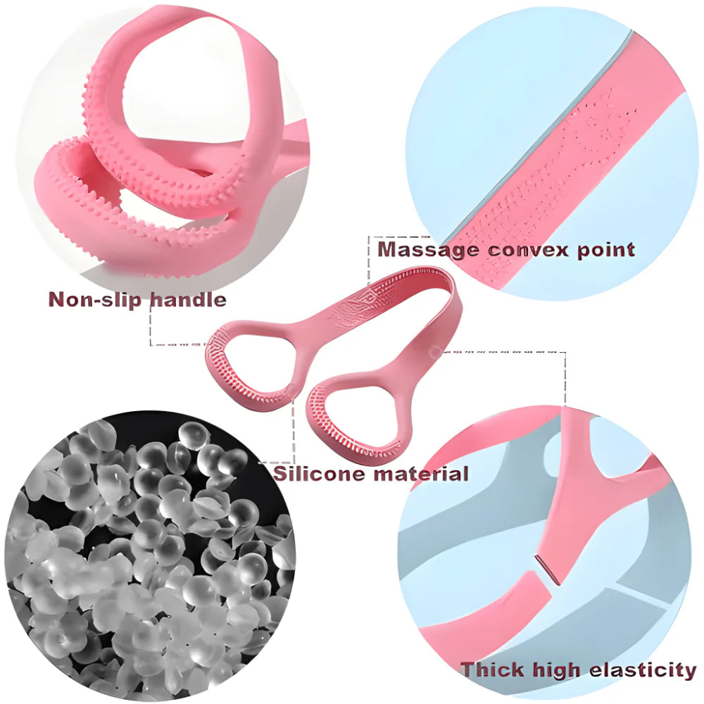 Silicone Yoga Resistance Band - Sports Fitness & Outdoors