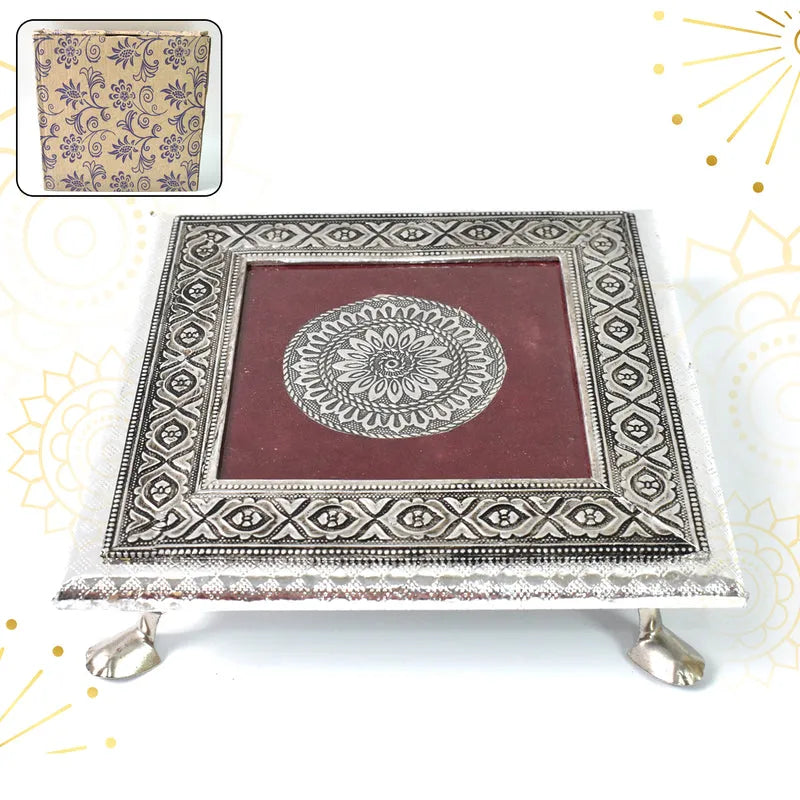 Best silver - square pooja chowki - religious altars | 2025 | fast shipping