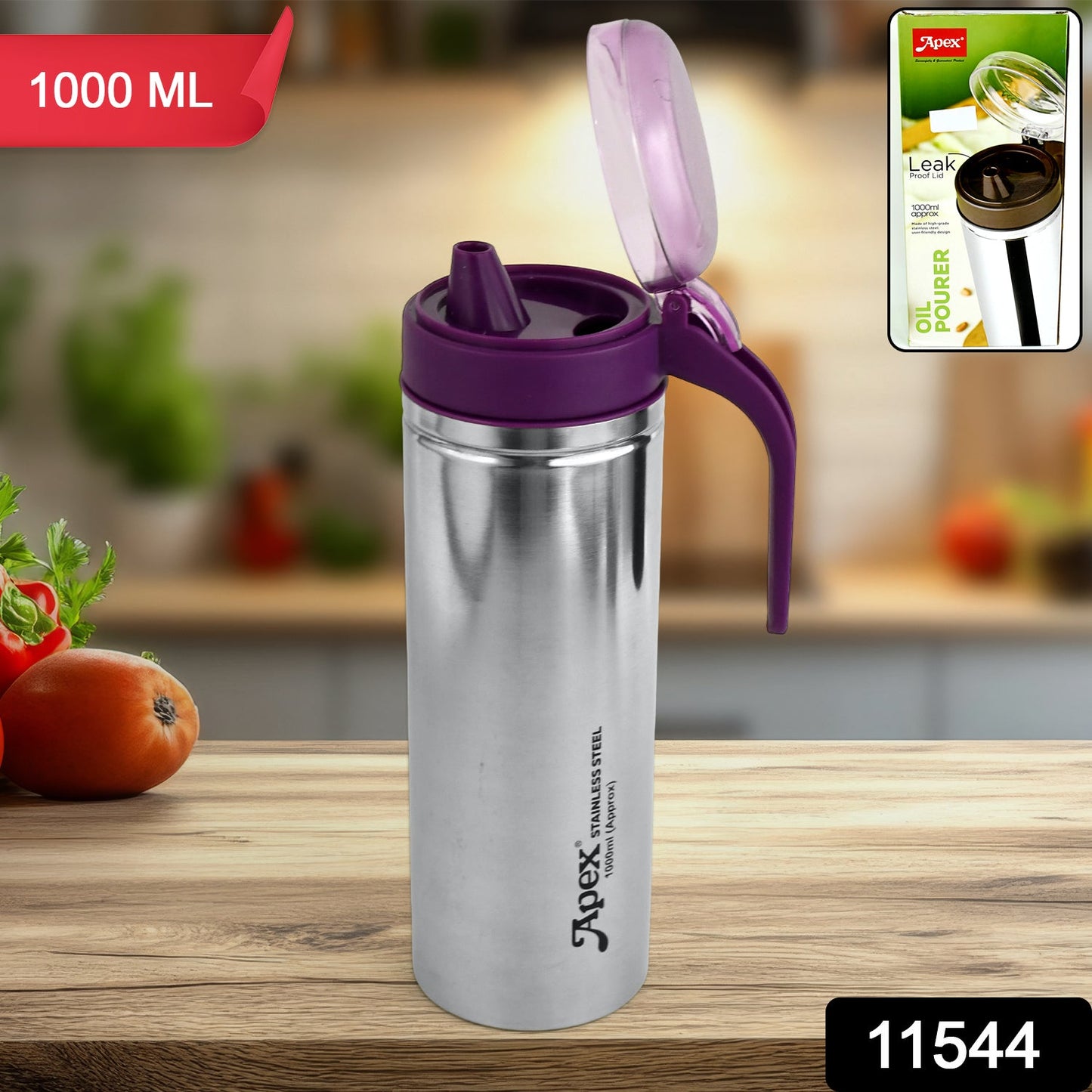 Apex 1000ml Stainless Steel Oil Pourer
