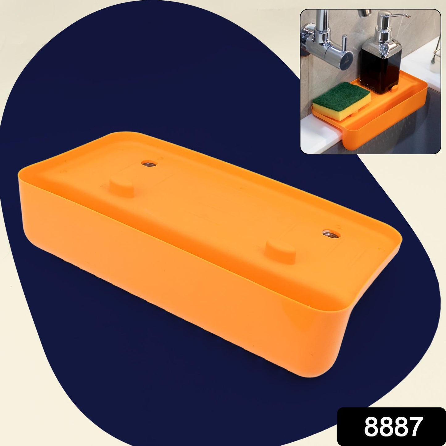 Space-Saving Sink Drainer Shelf