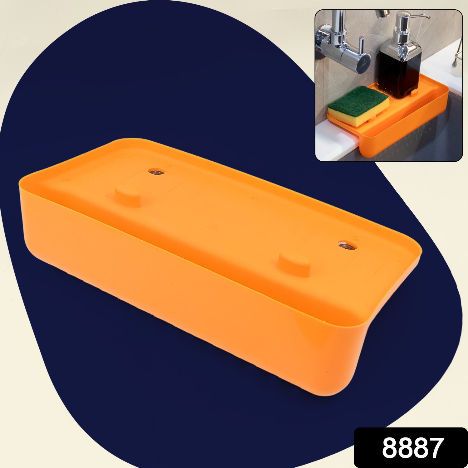 Space-Saving Sink Drainer Shelf