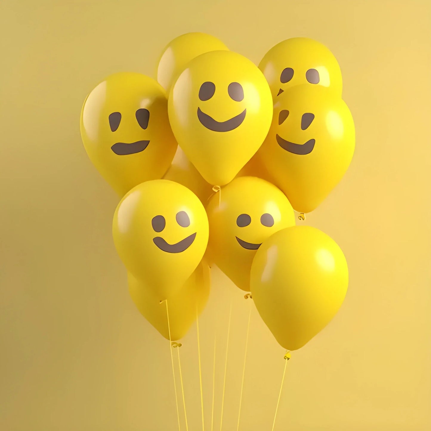 Smiley Print Party Balloons - Toys & Games