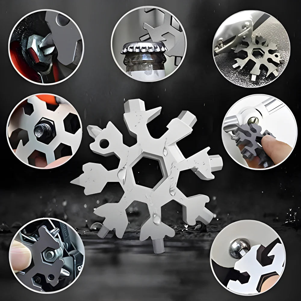 Best snowflake multi-tool keychain - winter sports & activities | 2025 | fast shipping