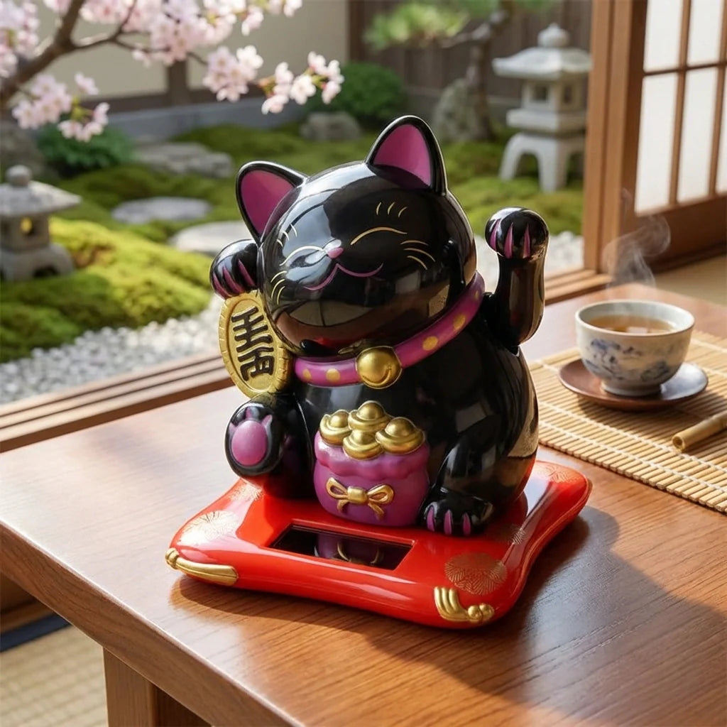Best solar waving lucky cat - figurines | 2026 | fast shipping