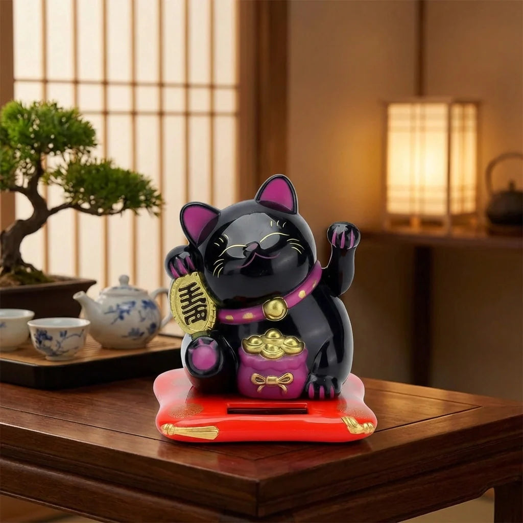 Best solar waving lucky cat - figurines | 2026 | fast shipping