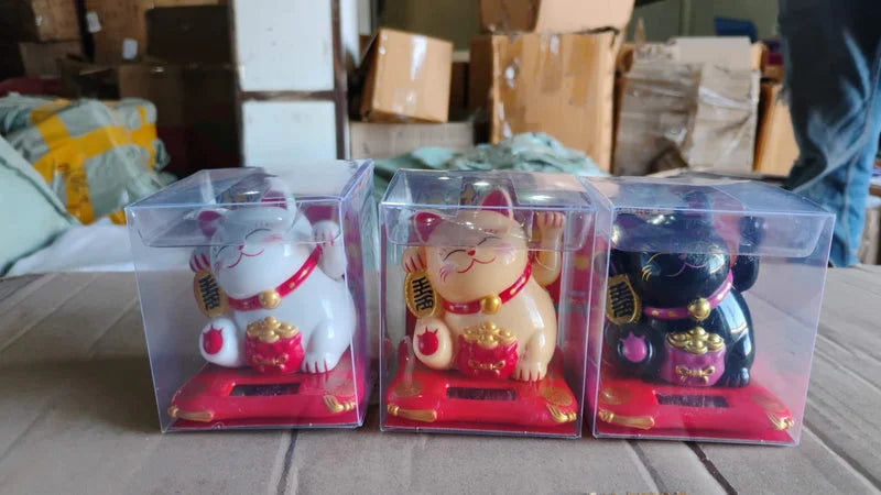 Best solar waving lucky cat - figurines | 2025 | fast shipping