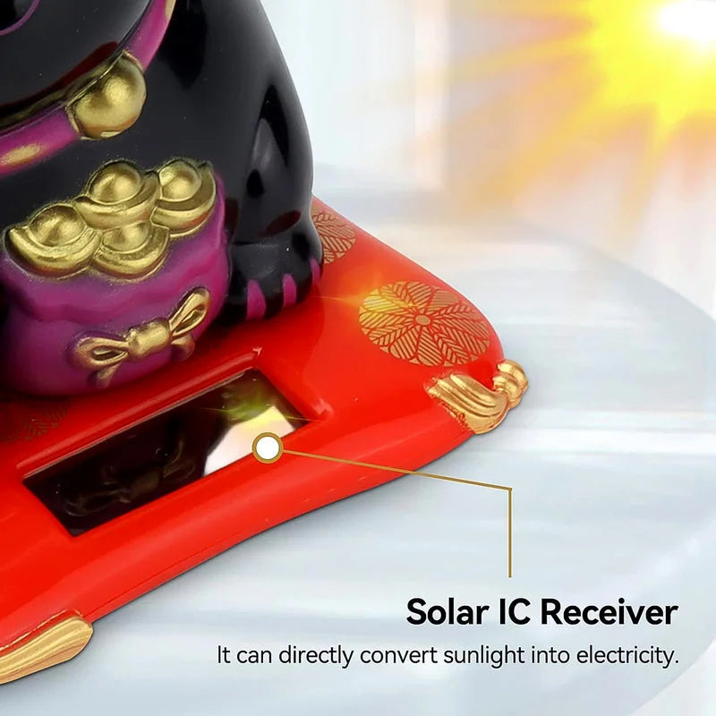Best solar waving lucky cat - figurines | 2025 | fast shipping