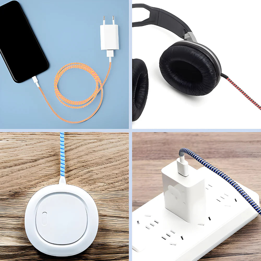 Spiral Cable Protector Sleeve - Mobile Accessories