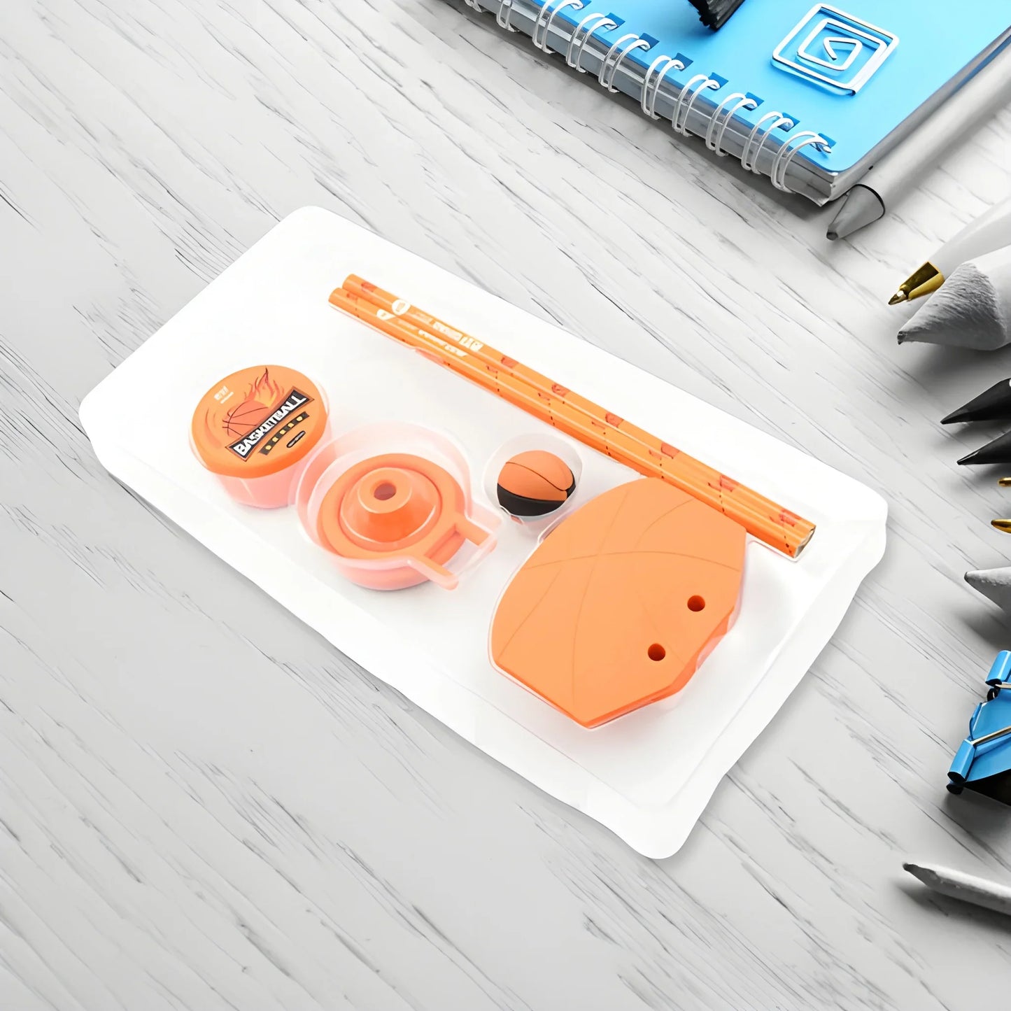 Best sports theme stationery gift set - wooden pencils | 2025 | fast shipping