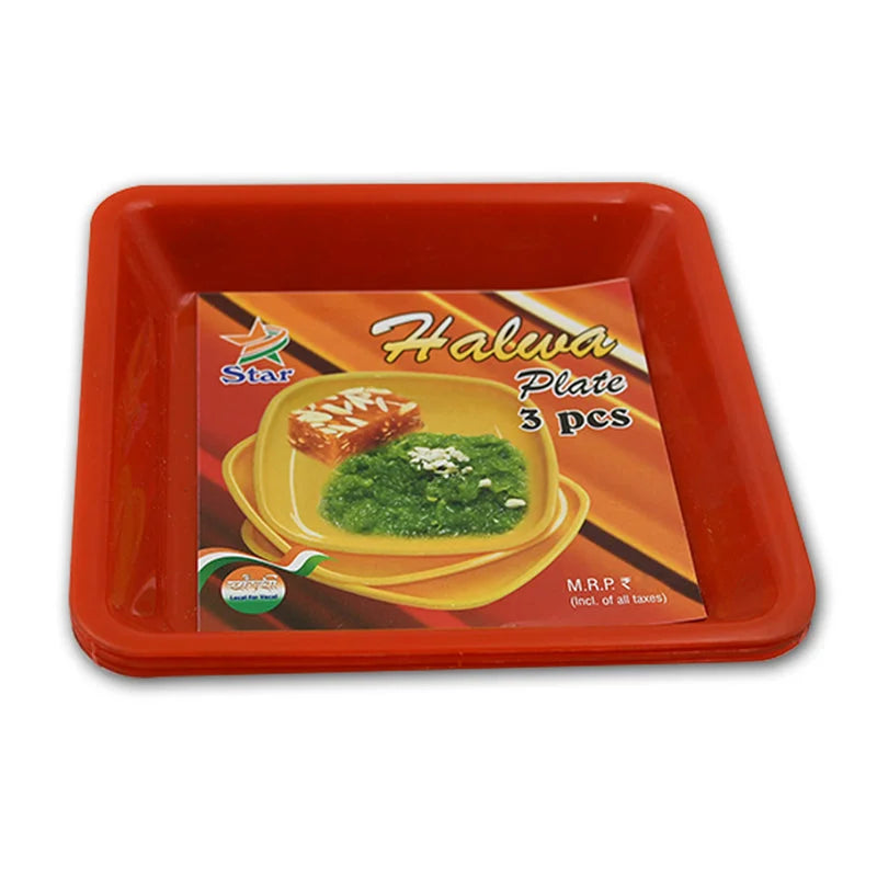 Square Plastic Snack Plates - Home & Kitchen