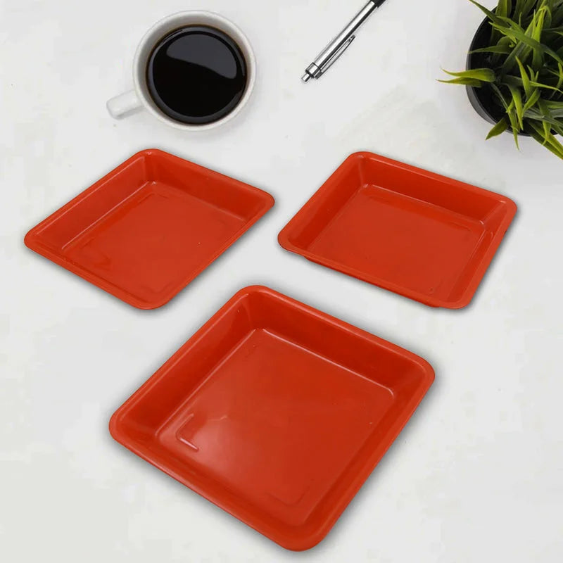 Square Plastic Snack Plates - Home & Kitchen