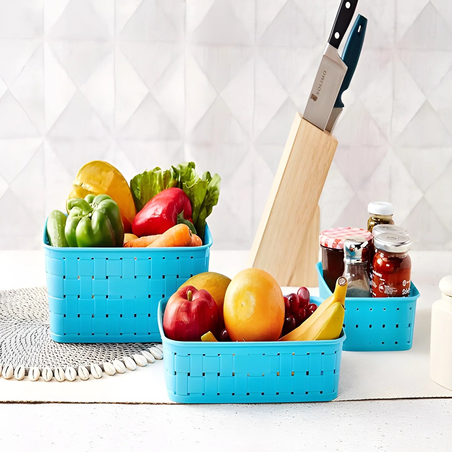 Best stackable kitchen organization baskets - household storage containers | 2025 | fast shipping