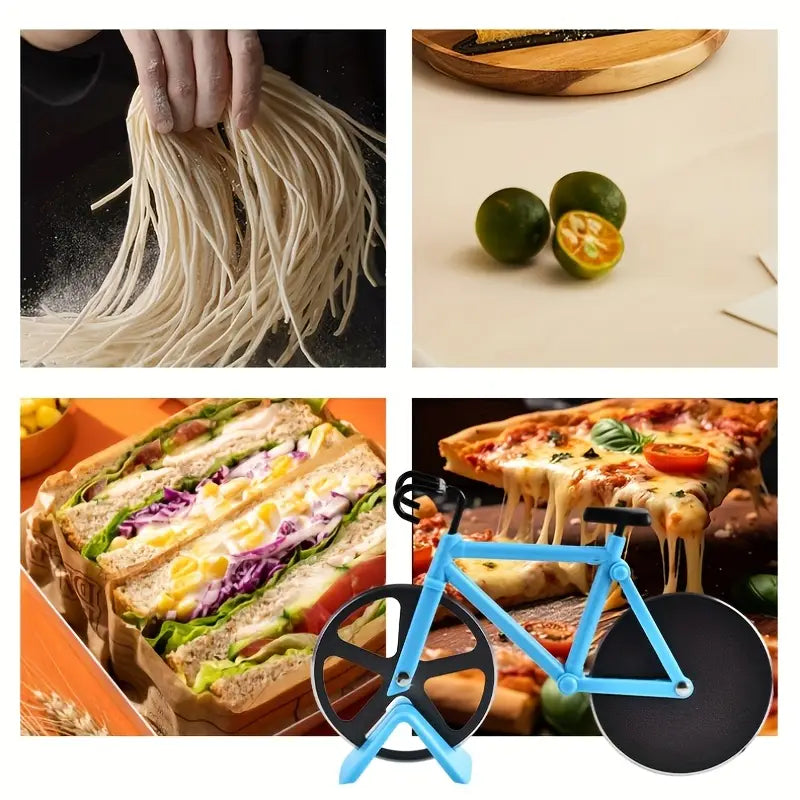 Stainless Steel Bicycle Shape Pizza Cutter - Home & Kitchen