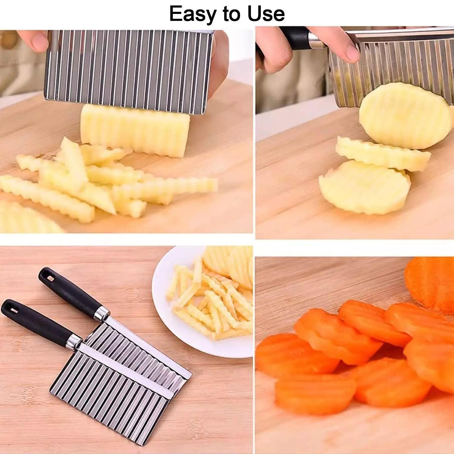 Best stainless steel crinkle cutter - kitchen slicers | 2025 | fast shipping