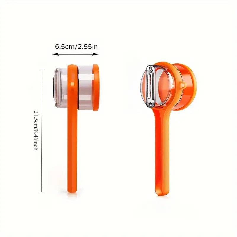 Stainless Steel Peeler With Container (1 Pc) - Home & Kitchen