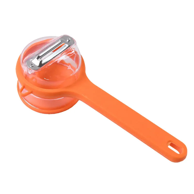 Stainless Steel Peeler With Container (1 Pc) - Home & Kitchen