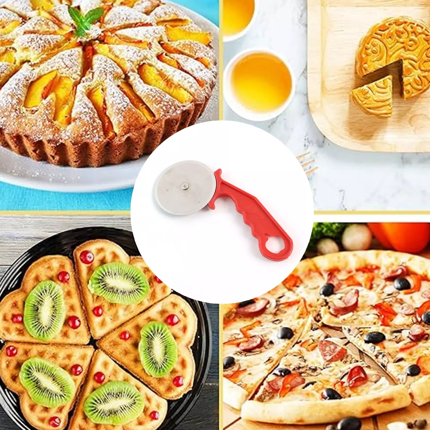 Stainless Steel Pizza Cutter - Home & Kitchen