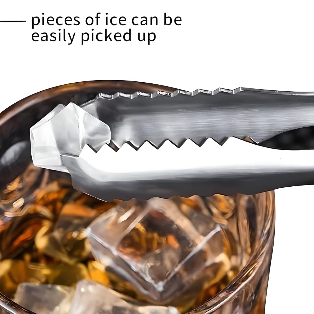 Stainless Steel Serving Tongs for Ice Sugar & Fruit - Home Kitchen