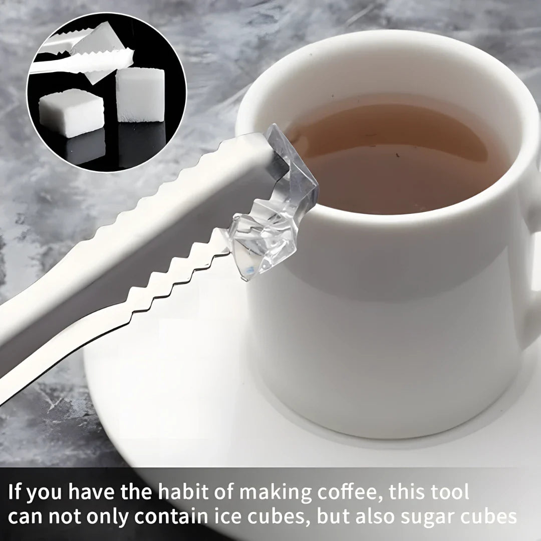 Stainless Steel Serving Tongs for Ice Sugar & Fruit - Home Kitchen