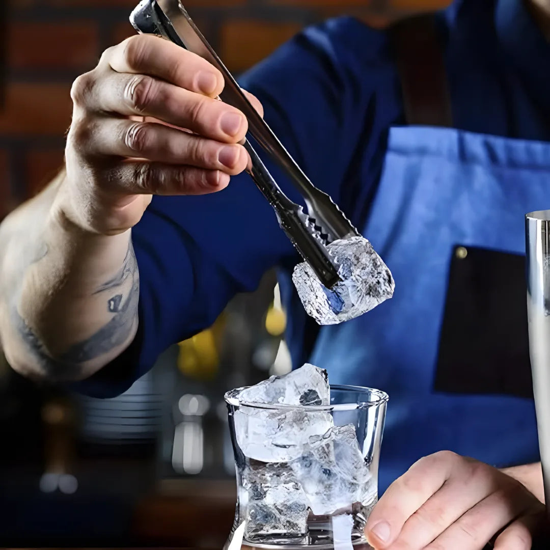 Stainless Steel Serving Tongs for Ice Sugar & Fruit - Home Kitchen