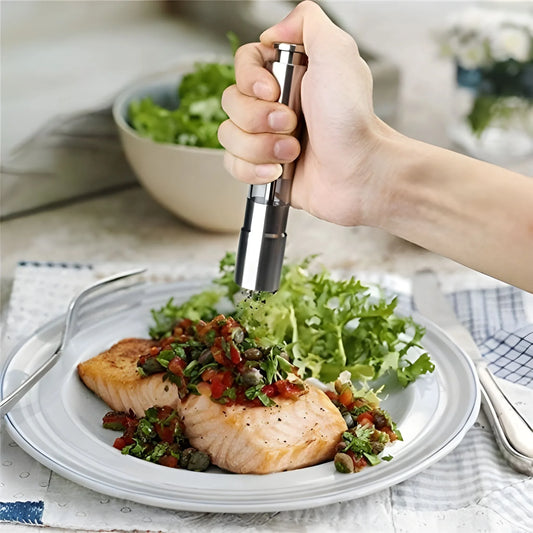 Best stainless steel thumb presser salt and pepper grinder - home & garden | 2025 | fast shipping
