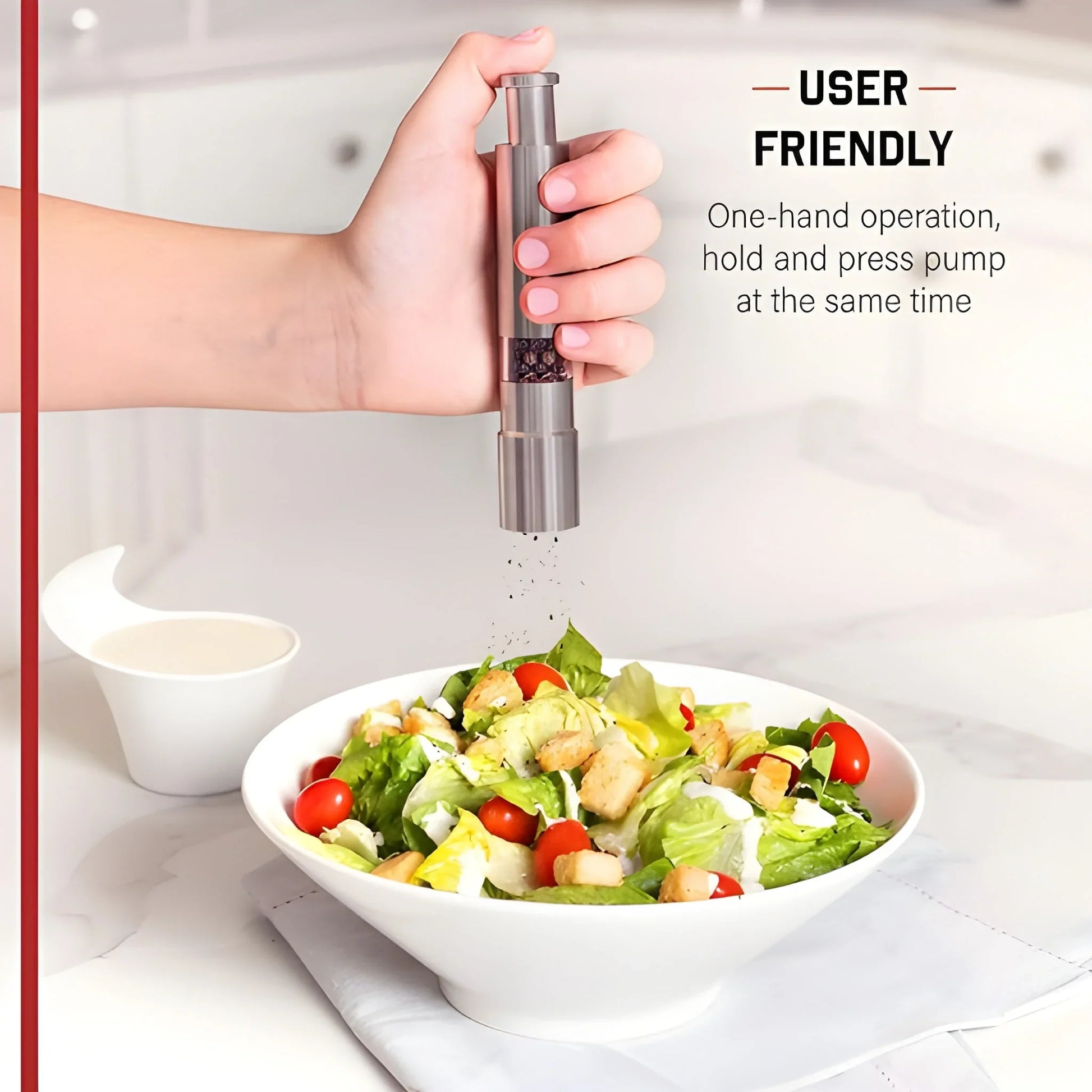 Best stainless steel thumb presser salt and pepper grinder - home & garden | 2025 | fast shipping