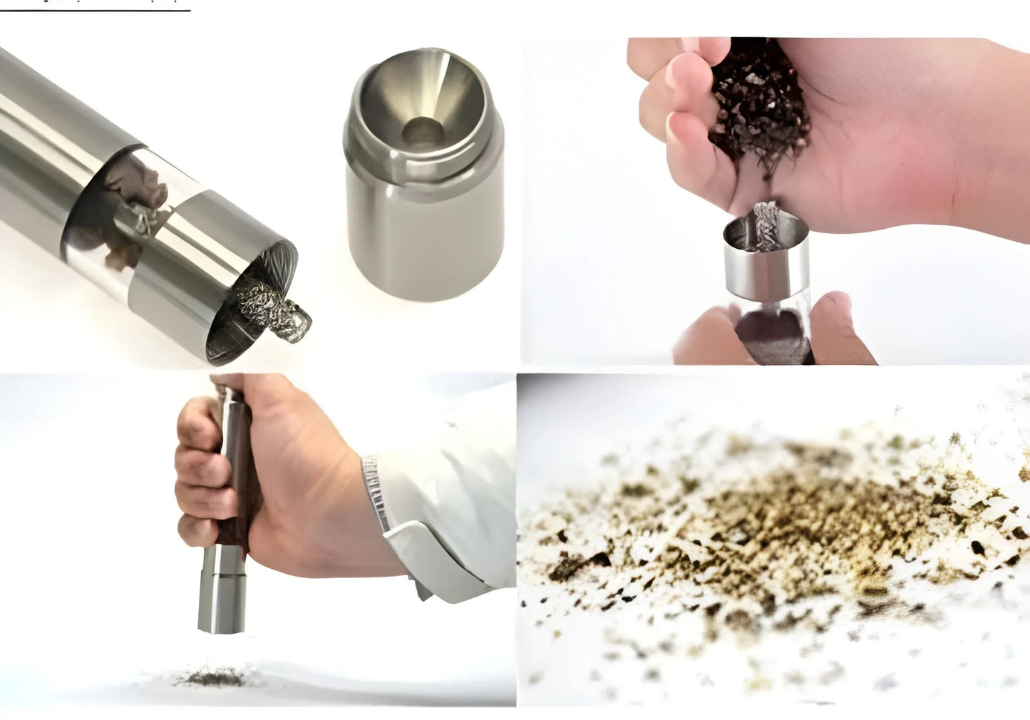 Best stainless steel thumb presser salt and pepper grinder - home & garden | 2025 | fast shipping