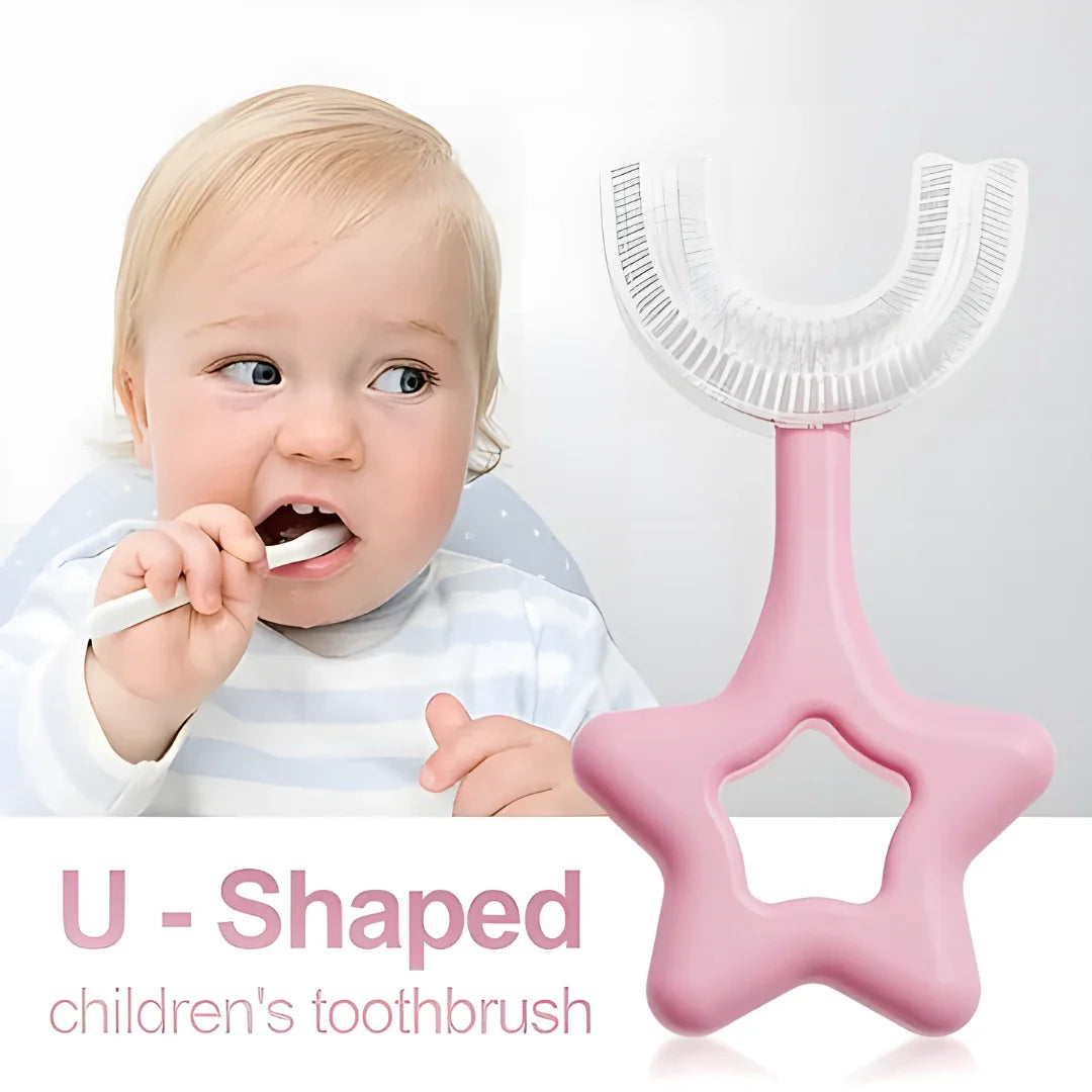 Star U-shape Silicone Manual Toothbrush - Health & Personal Care