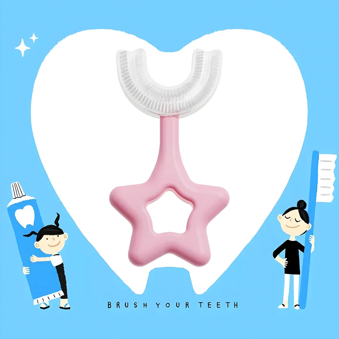 Star U-shape Silicone Manual Toothbrush - Health & Personal Care
