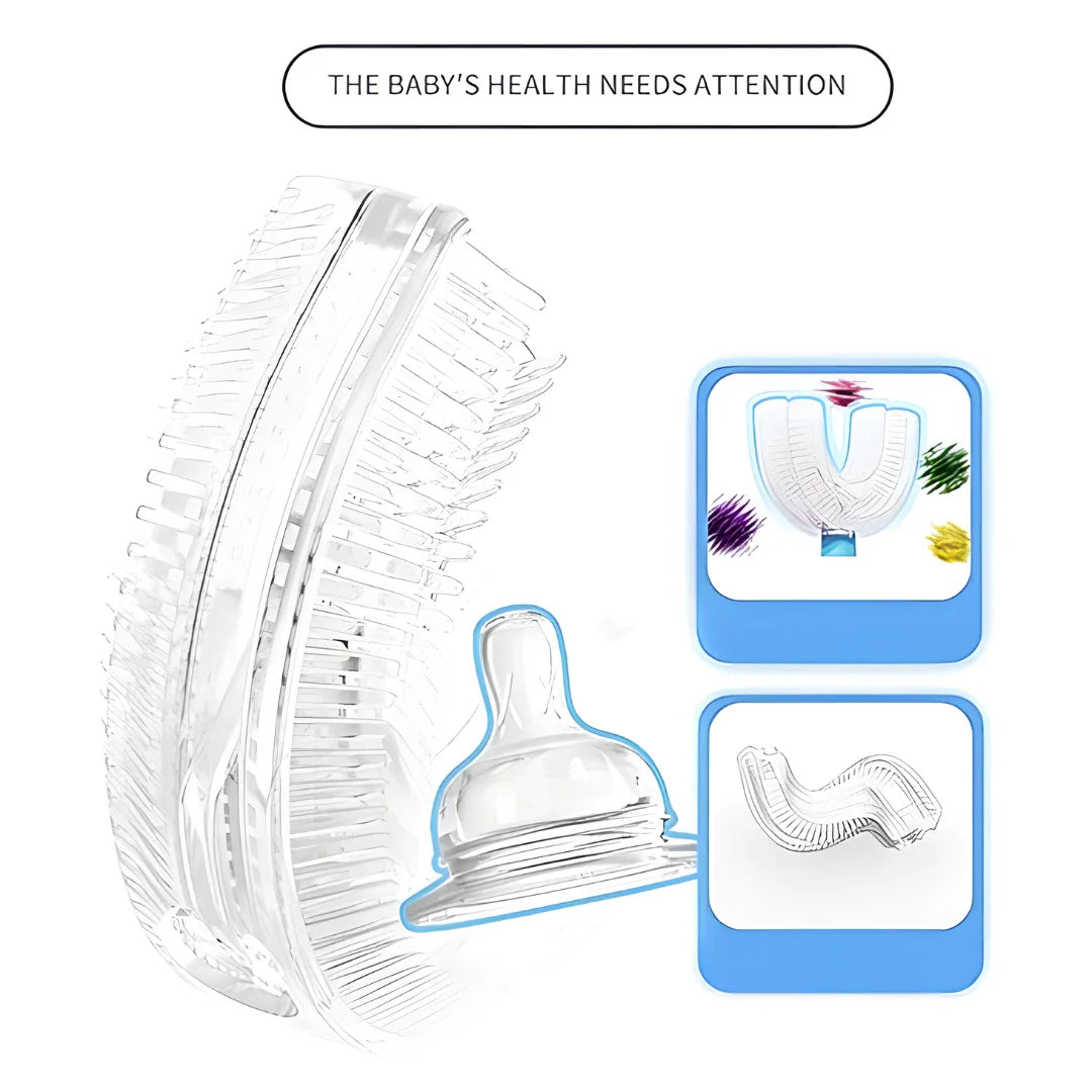 Star U-shape Silicone Manual Toothbrush - Health & Personal Care