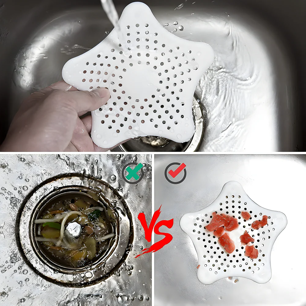 Starfish Drain Hair Catcher - Home & Kitchen