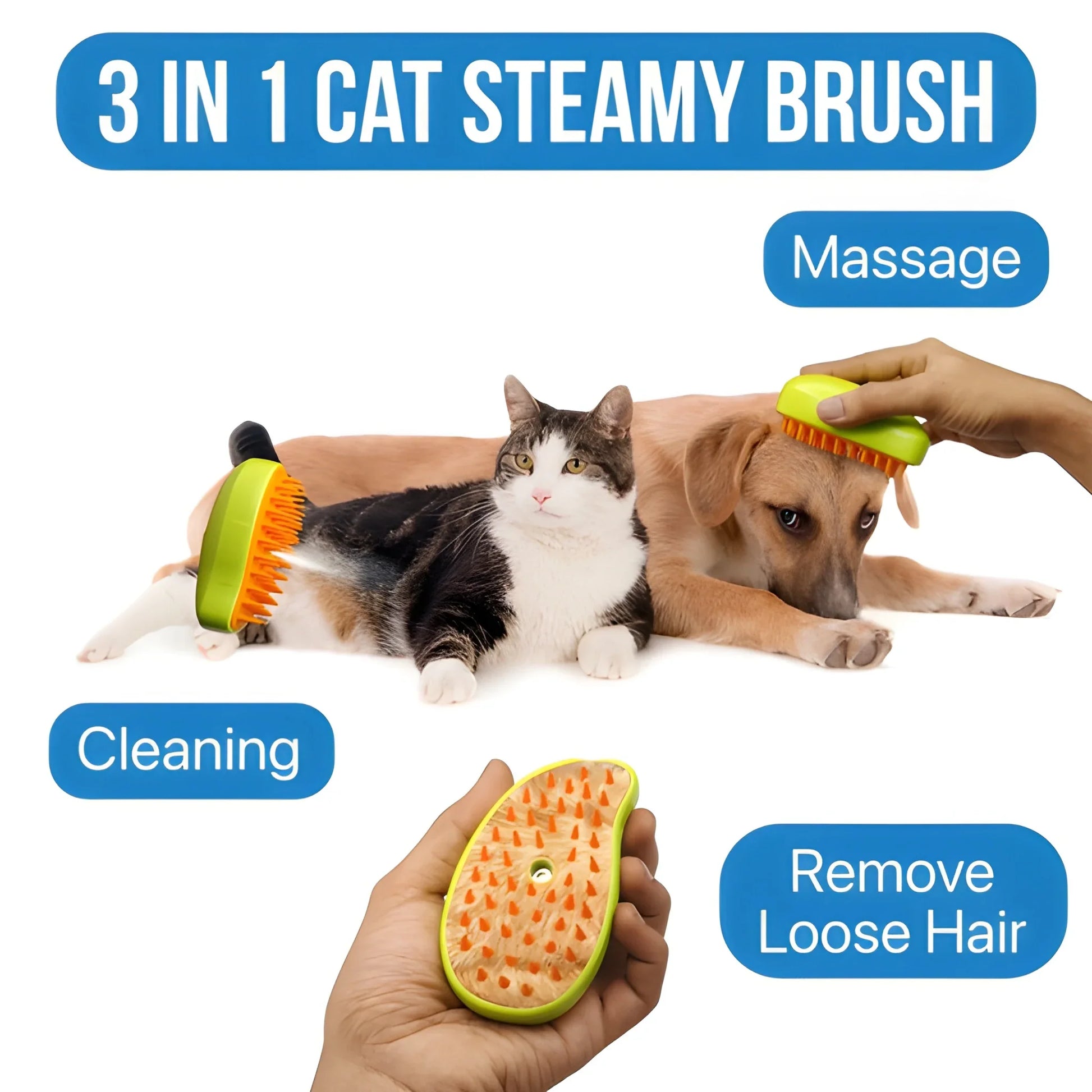 Best steam-powered pet grooming brush - brushes | 2025 | fast shipping
